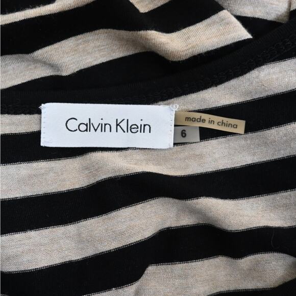 Calvin Klein Womens 6 Easy Fit Striped Jersey Maxi Dress - Picture 7 of 7